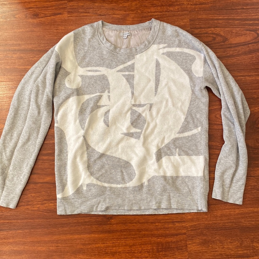 Gray Jigsaw Sweater